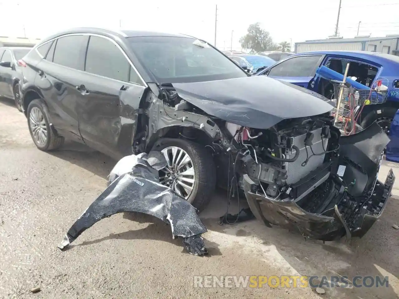 1 Photograph of a damaged car JTEAAAAH0MJ044393 TOYOTA VENZA 2021