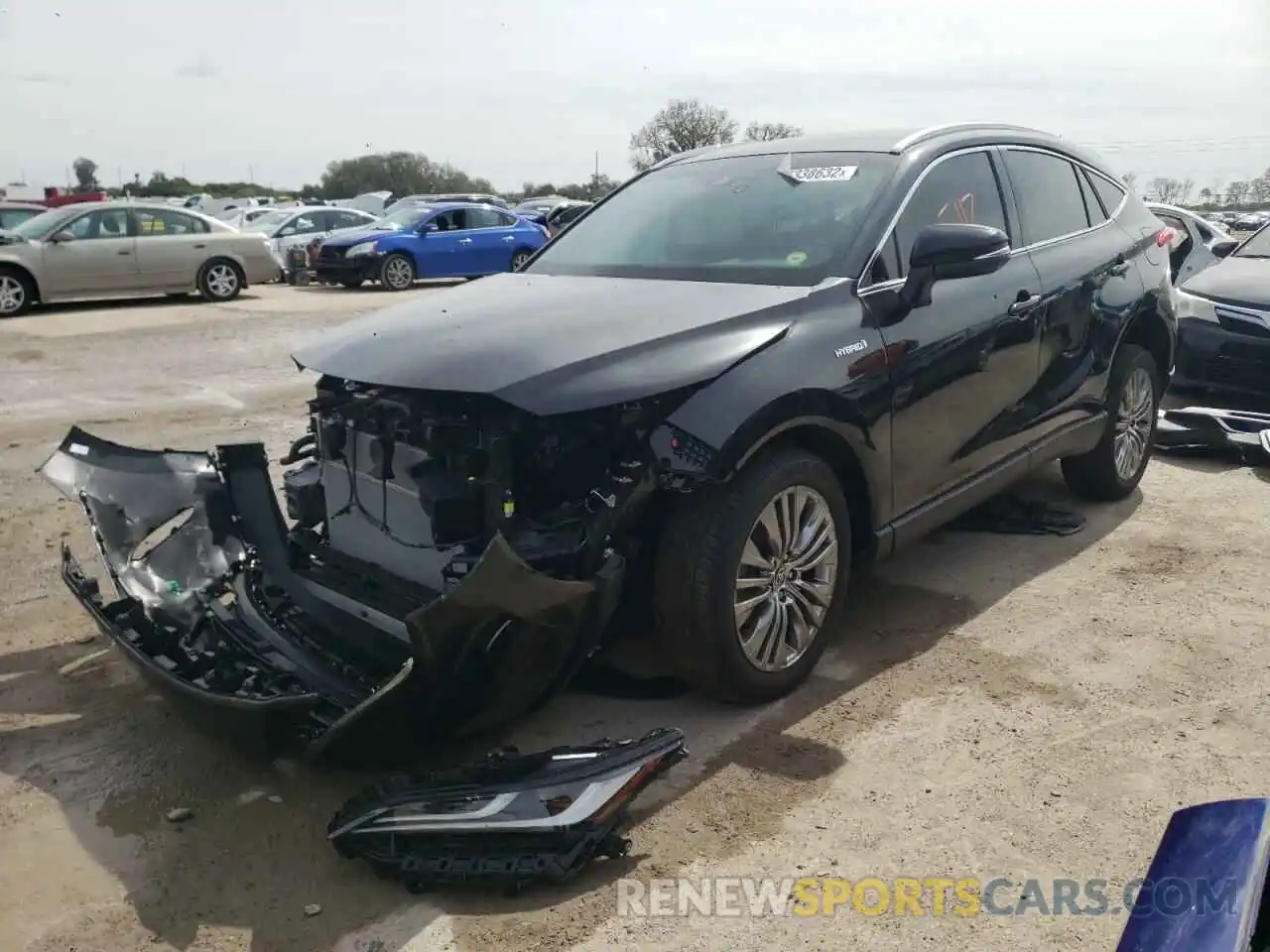 2 Photograph of a damaged car JTEAAAAH0MJ044393 TOYOTA VENZA 2021