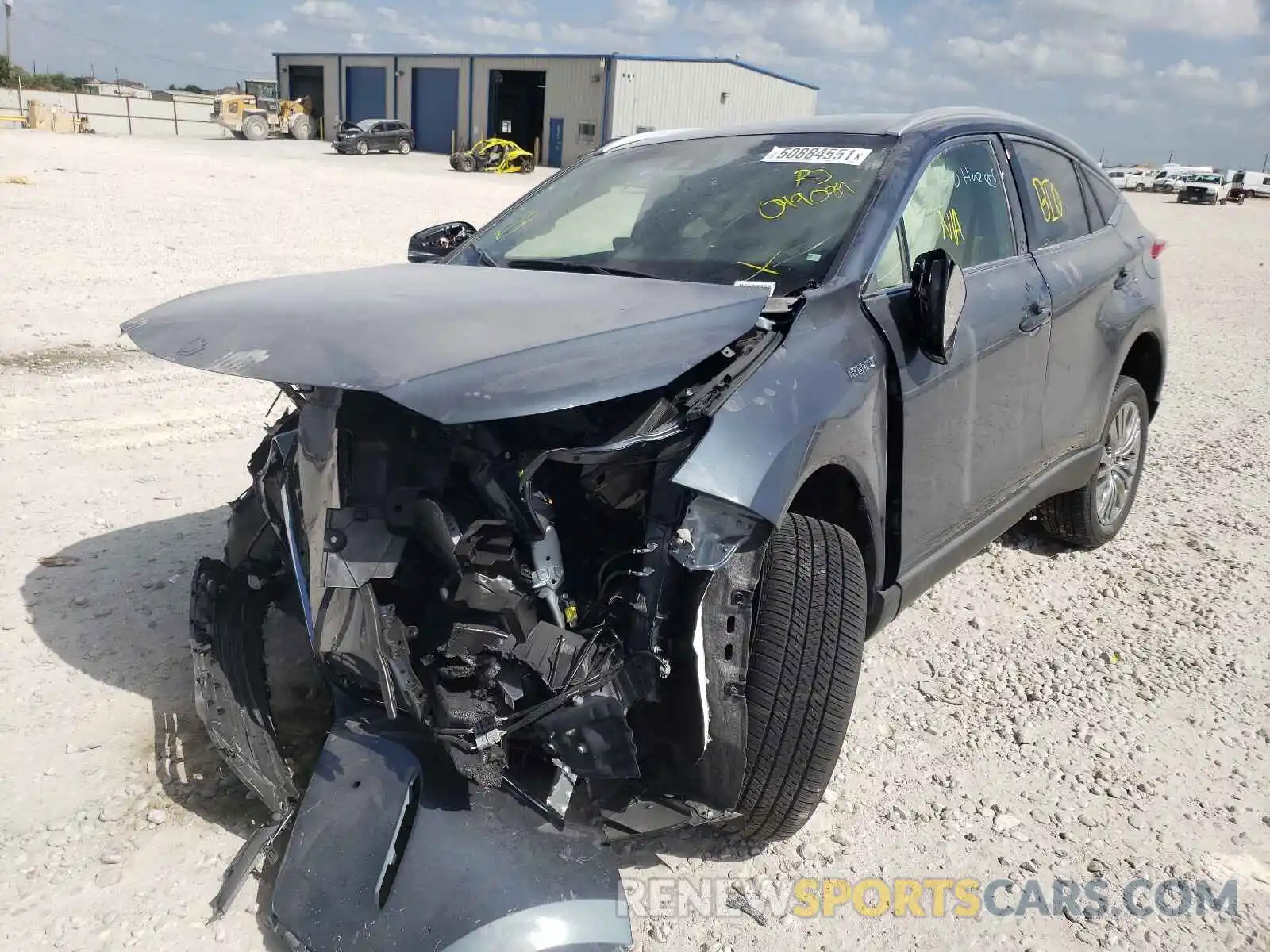 2 Photograph of a damaged car JTEAAAAH0MJ049089 TOYOTA VENZA 2021