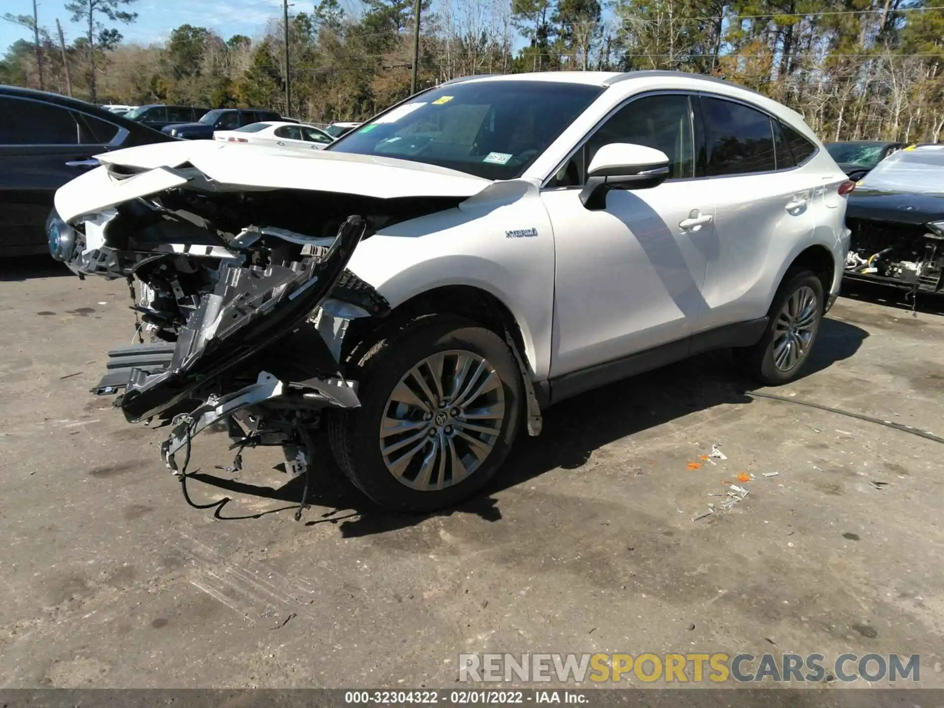 2 Photograph of a damaged car JTEAAAAH0MJ058827 TOYOTA VENZA 2021