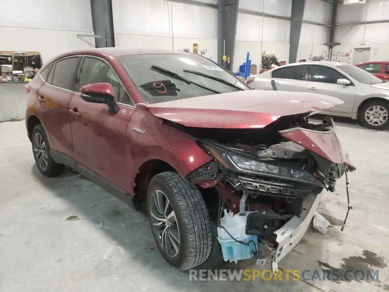 1 Photograph of a damaged car JTEAAAAH0MJ065034 TOYOTA VENZA 2021