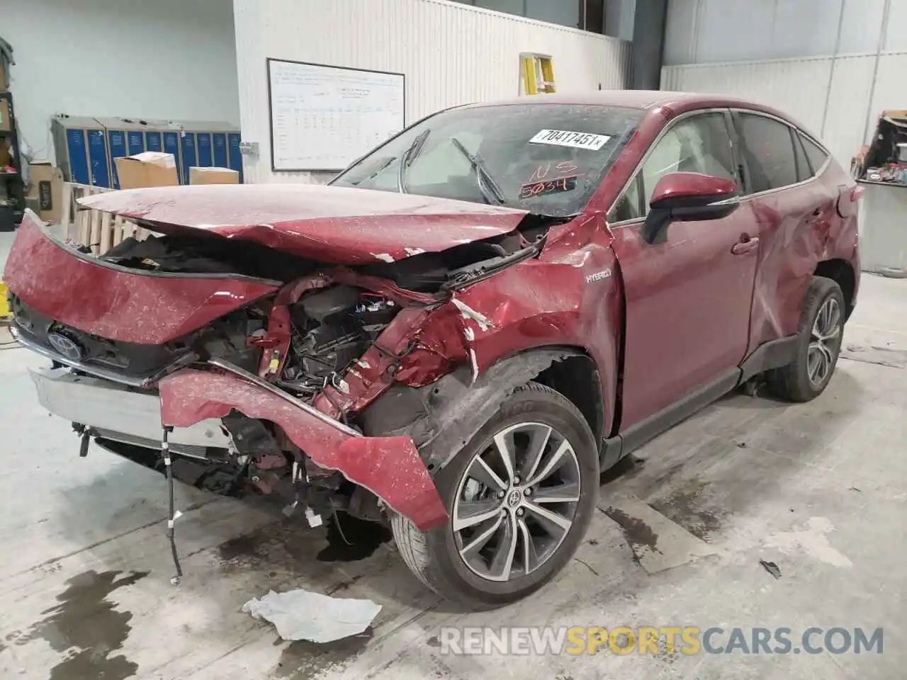 2 Photograph of a damaged car JTEAAAAH0MJ065034 TOYOTA VENZA 2021