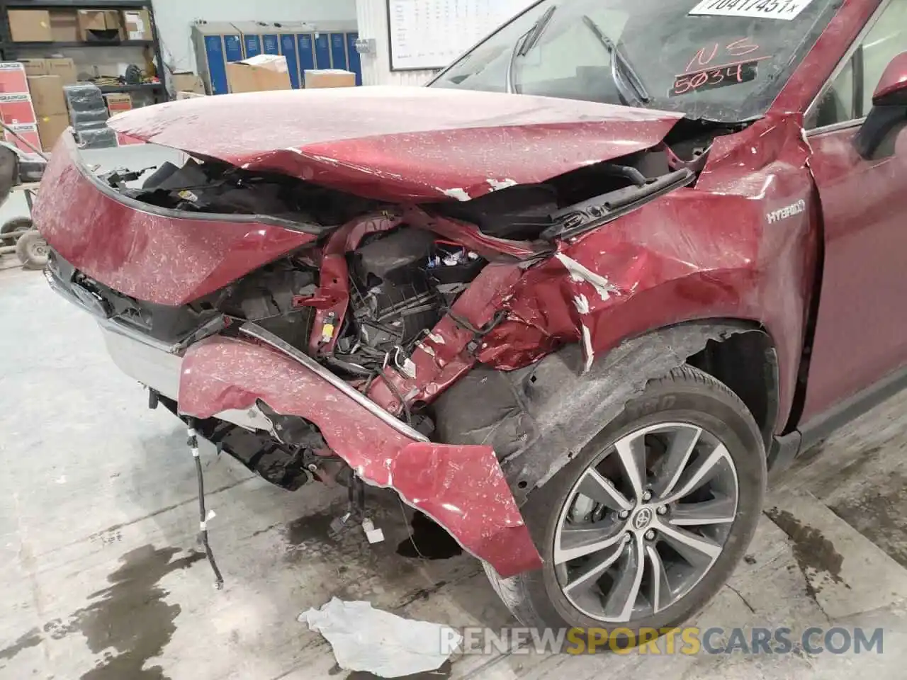 9 Photograph of a damaged car JTEAAAAH0MJ065034 TOYOTA VENZA 2021