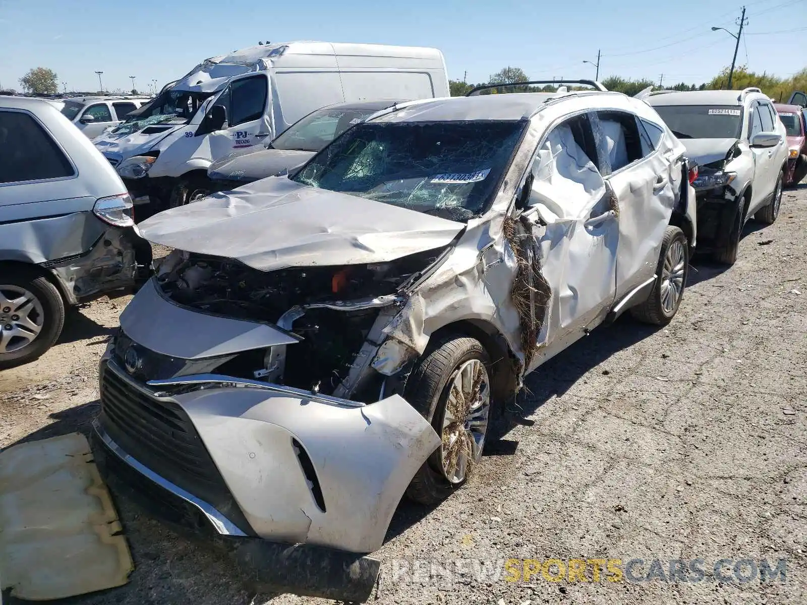 2 Photograph of a damaged car JTEAAAAH0MJ066460 TOYOTA VENZA 2021