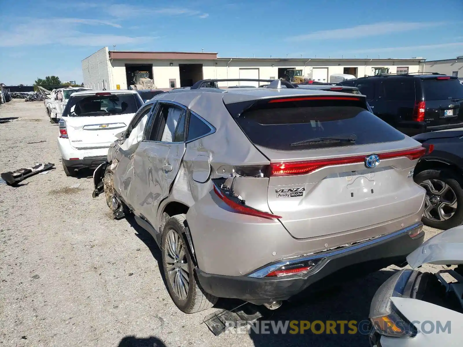 3 Photograph of a damaged car JTEAAAAH0MJ066460 TOYOTA VENZA 2021