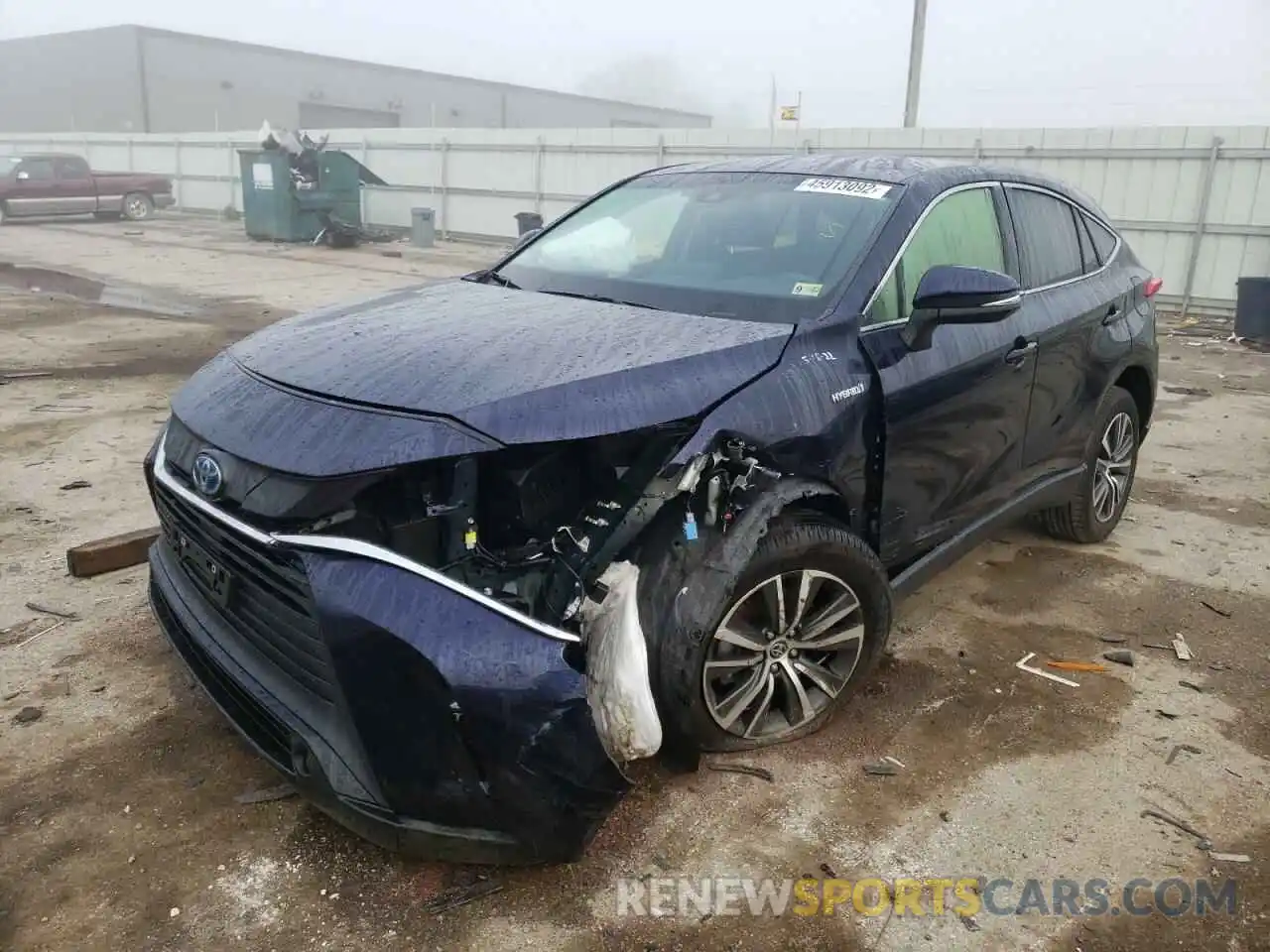 2 Photograph of a damaged car JTEAAAAH0MJ067348 TOYOTA VENZA 2021