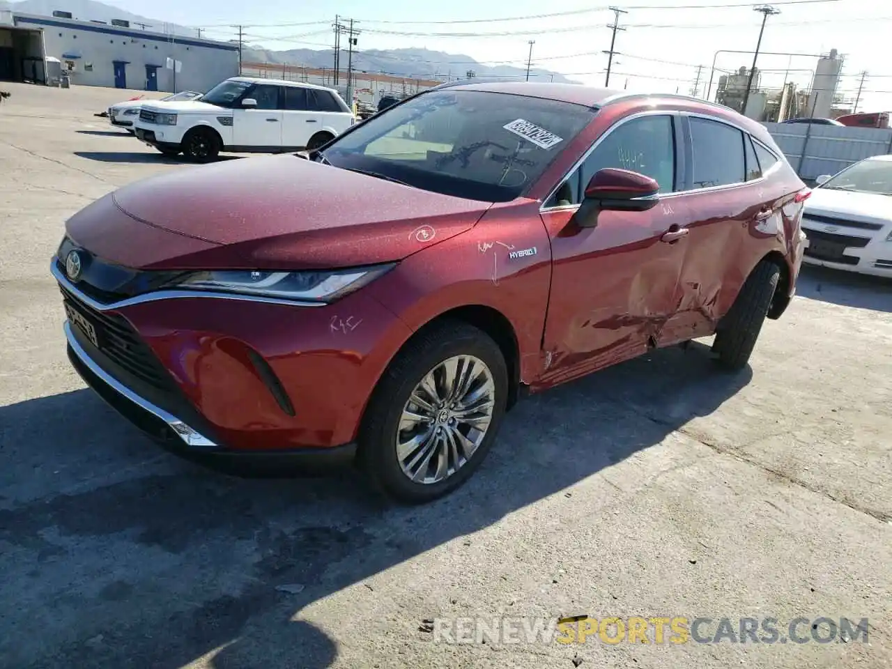 2 Photograph of a damaged car JTEAAAAH0MJ073943 TOYOTA VENZA 2021