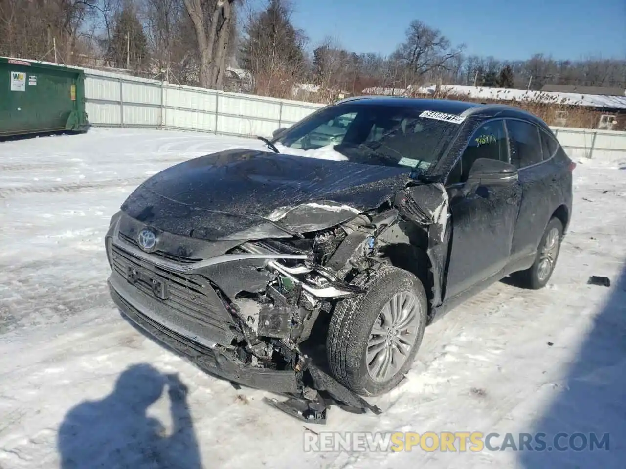 2 Photograph of a damaged car JTEAAAAH0MJ080018 TOYOTA VENZA 2021