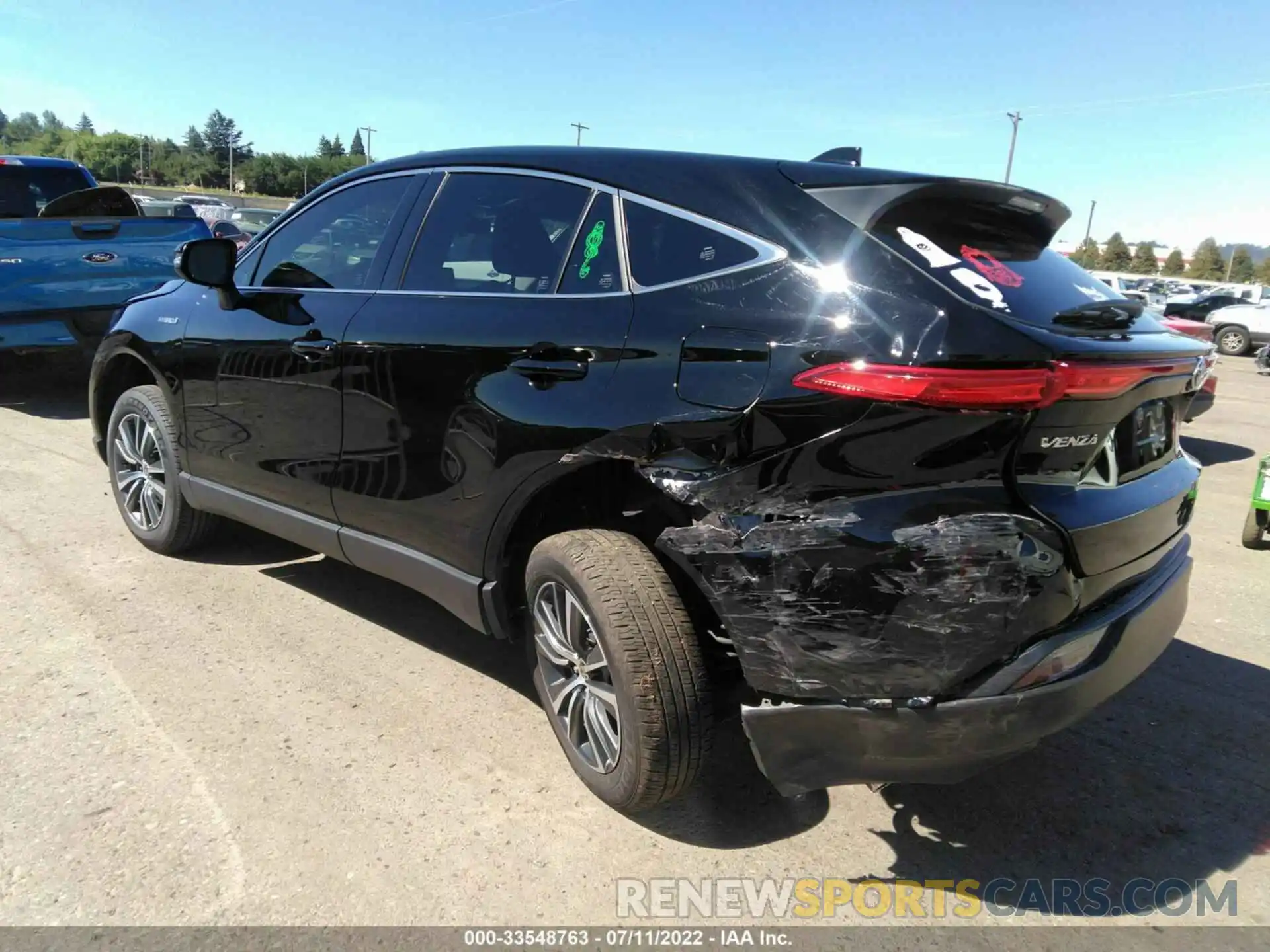 3 Photograph of a damaged car JTEAAAAH0MJ082657 TOYOTA VENZA 2021