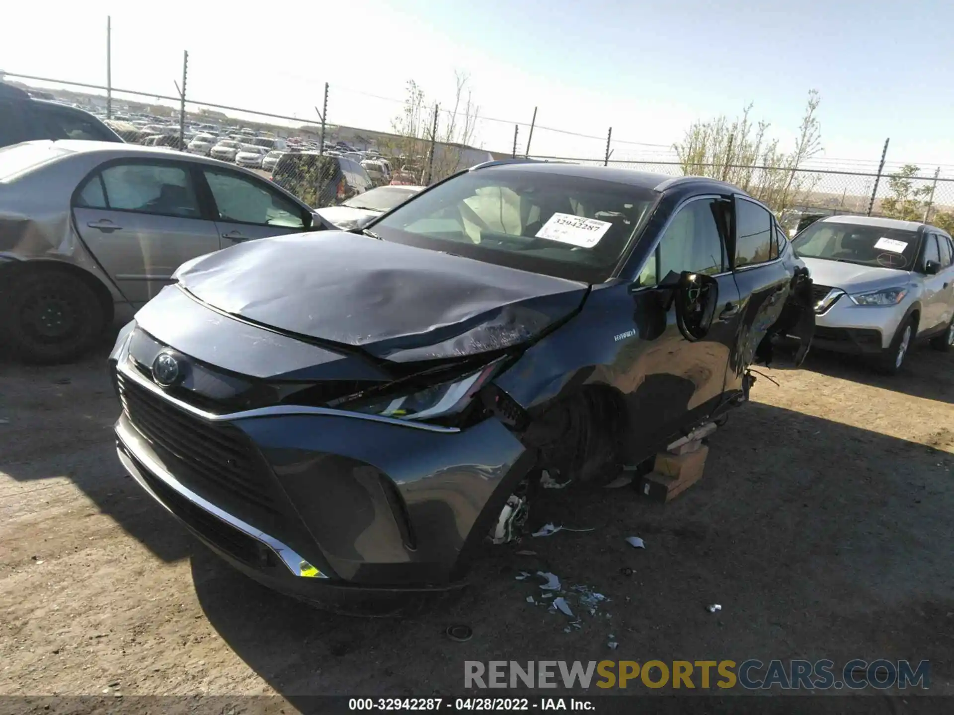 2 Photograph of a damaged car JTEAAAAH0MJ086109 TOYOTA VENZA 2021