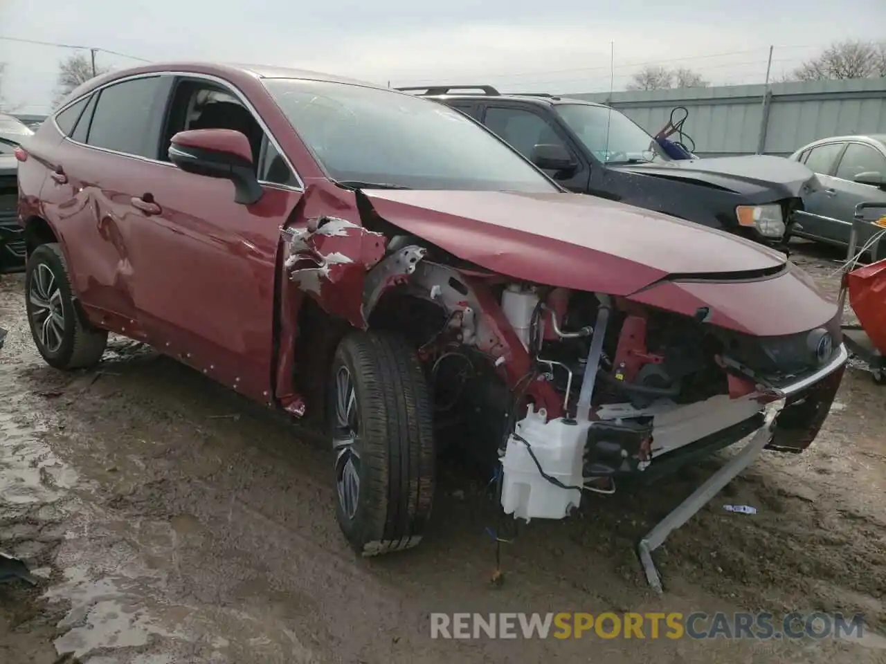 1 Photograph of a damaged car JTEAAAAH1MJ006042 TOYOTA VENZA 2021