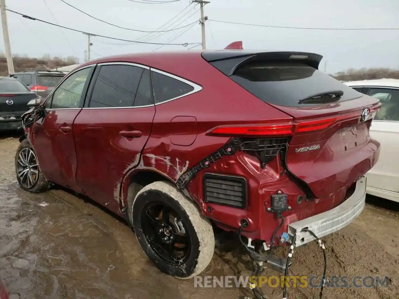 3 Photograph of a damaged car JTEAAAAH1MJ006042 TOYOTA VENZA 2021