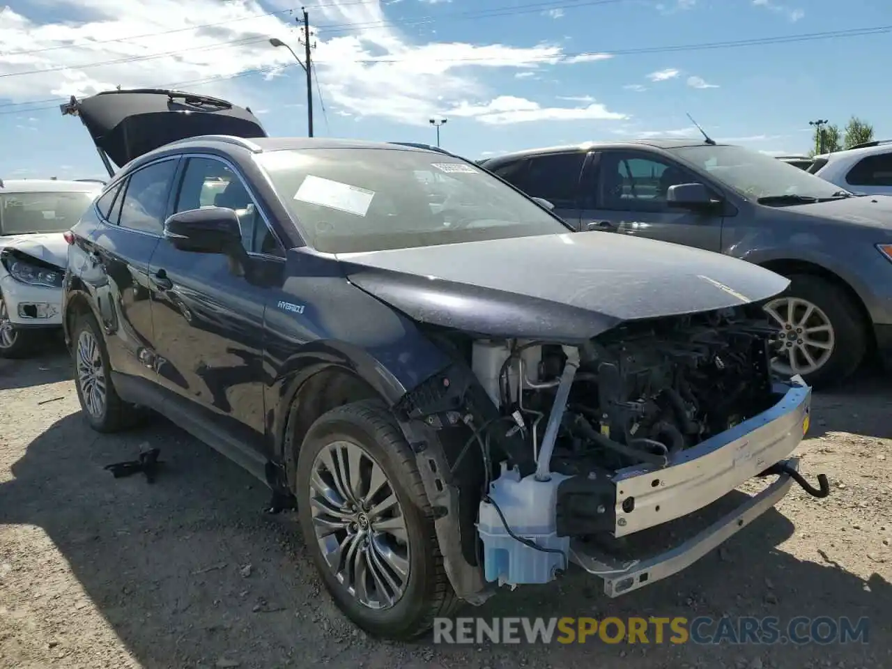 1 Photograph of a damaged car JTEAAAAH1MJ009264 TOYOTA VENZA 2021