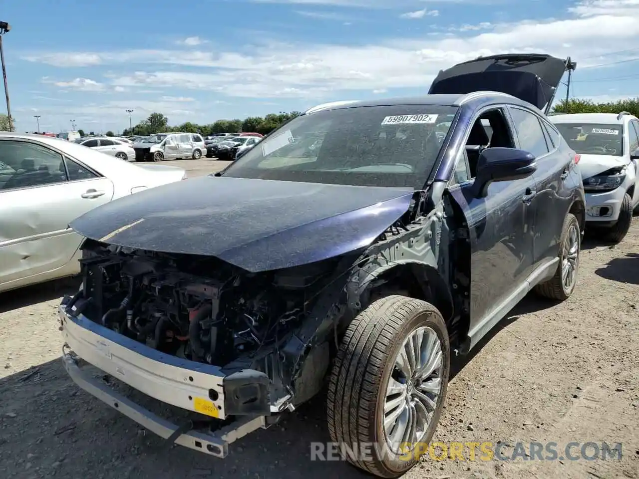 2 Photograph of a damaged car JTEAAAAH1MJ009264 TOYOTA VENZA 2021