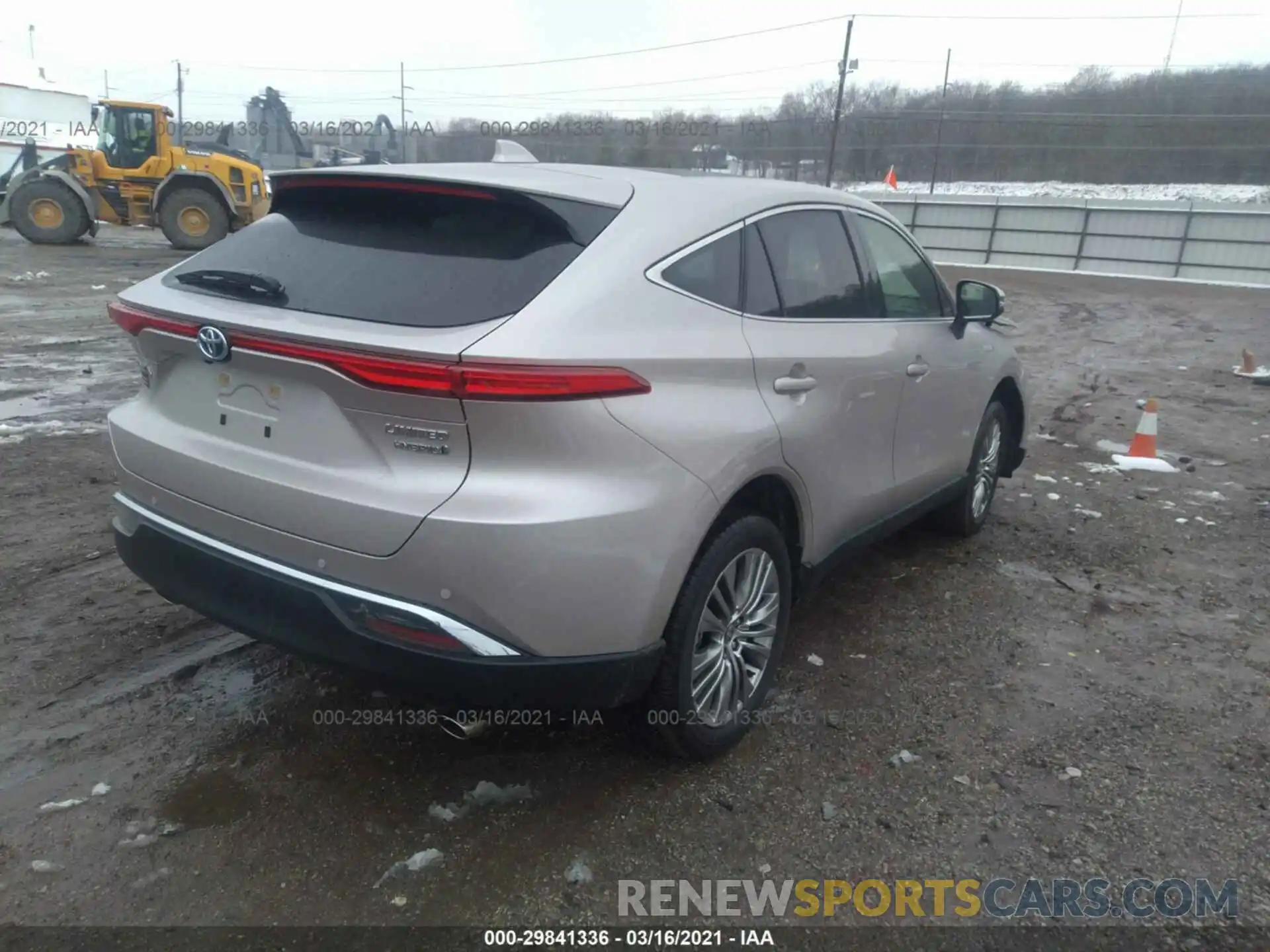 4 Photograph of a damaged car JTEAAAAH1MJ013458 TOYOTA VENZA 2021