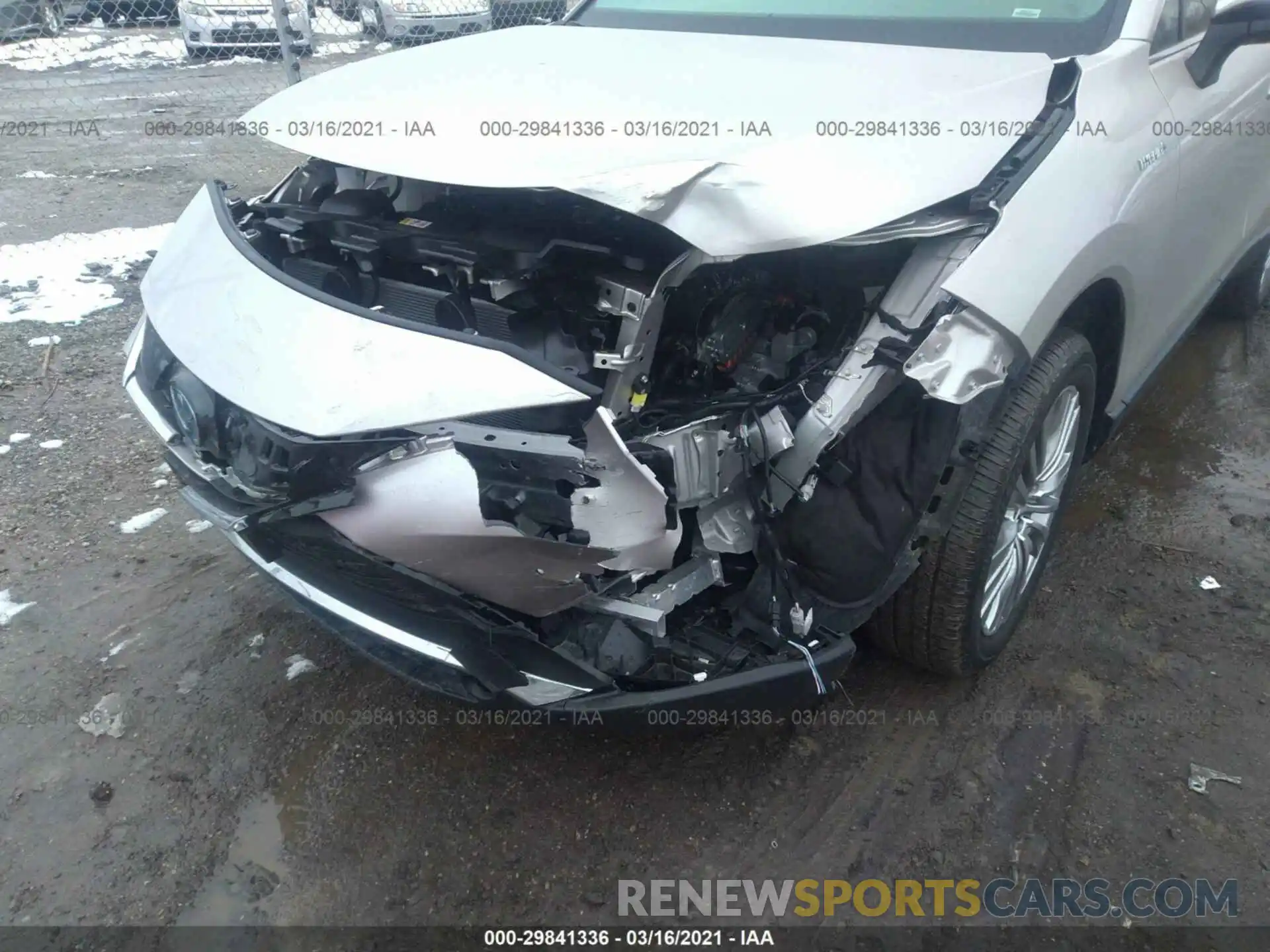 6 Photograph of a damaged car JTEAAAAH1MJ013458 TOYOTA VENZA 2021