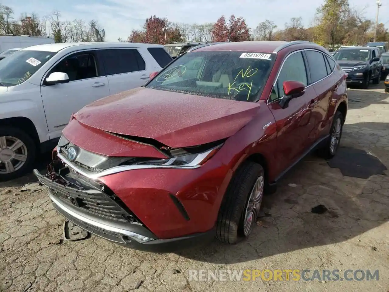 2 Photograph of a damaged car JTEAAAAH1MJ014190 TOYOTA VENZA 2021