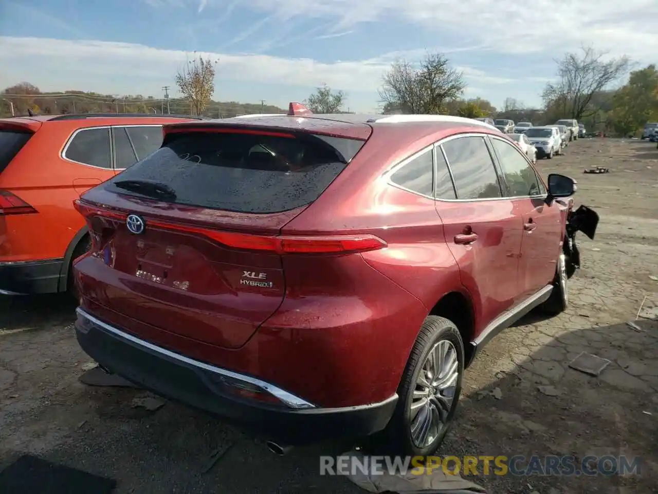 4 Photograph of a damaged car JTEAAAAH1MJ014190 TOYOTA VENZA 2021