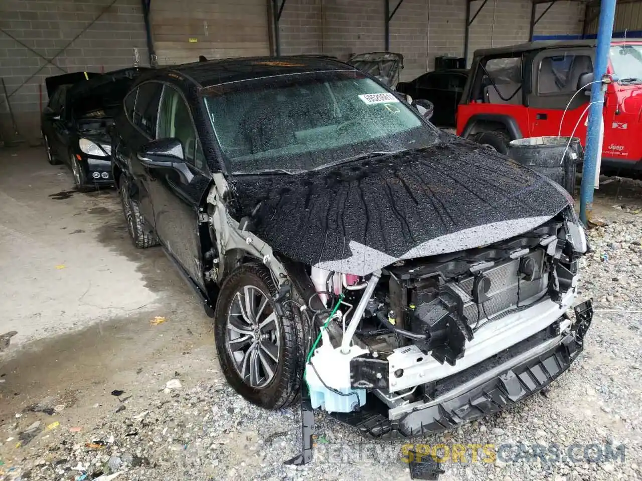 1 Photograph of a damaged car JTEAAAAH1MJ014254 TOYOTA VENZA 2021