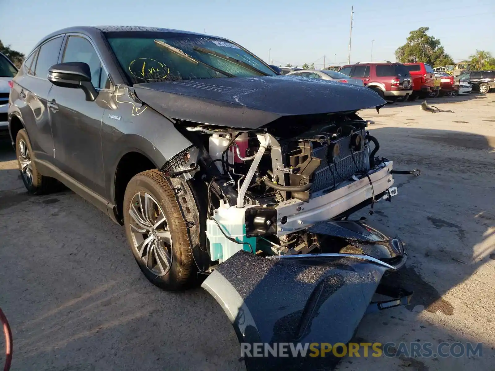 1 Photograph of a damaged car JTEAAAAH1MJ014545 TOYOTA VENZA 2021