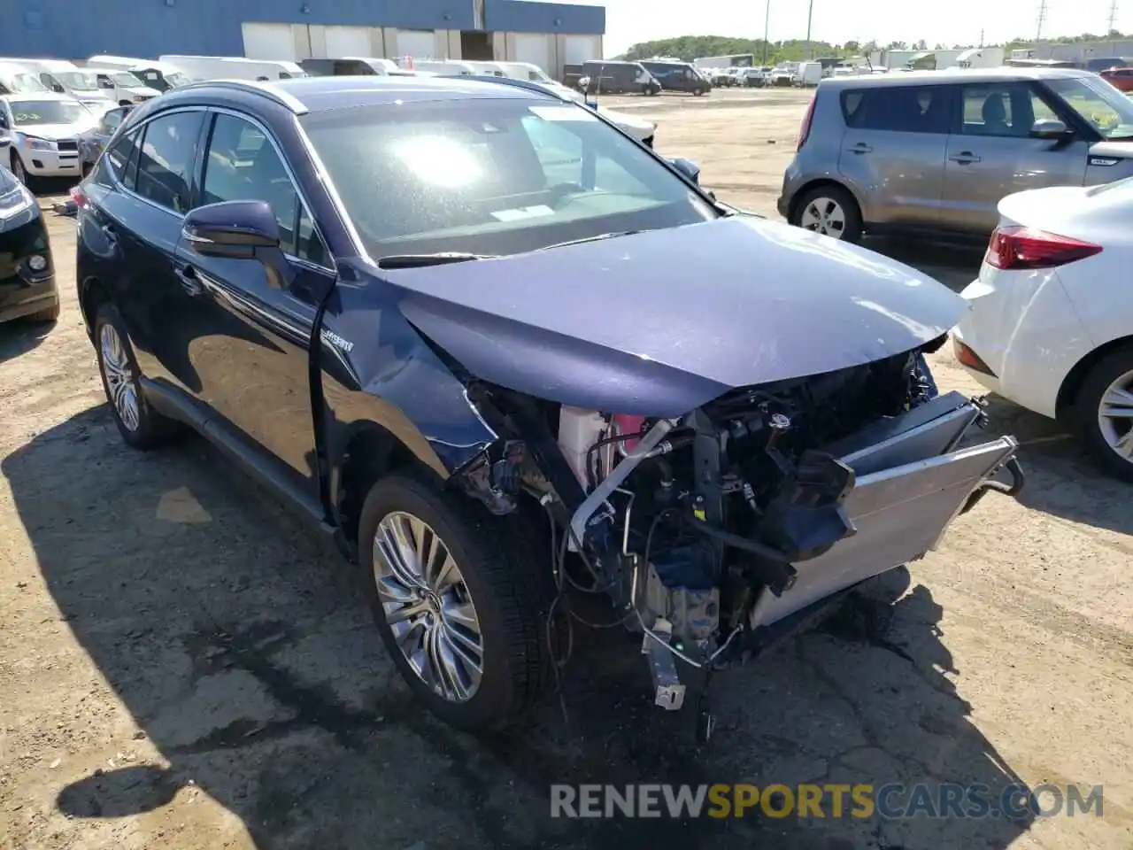 1 Photograph of a damaged car JTEAAAAH1MJ015369 TOYOTA VENZA 2021