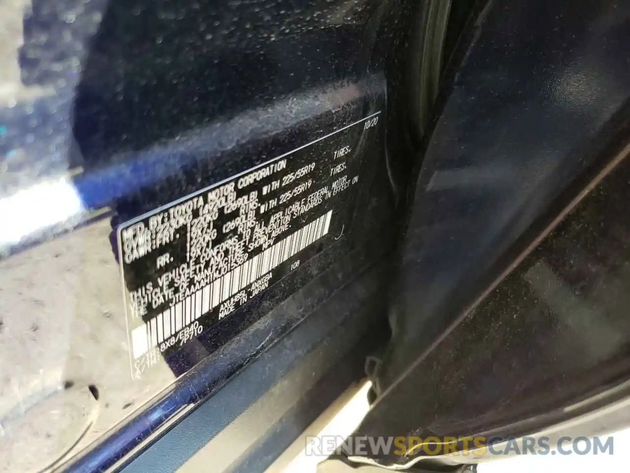 10 Photograph of a damaged car JTEAAAAH1MJ015369 TOYOTA VENZA 2021