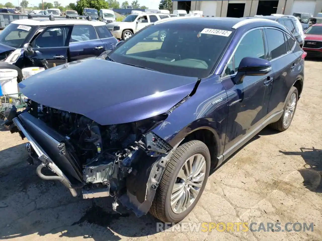 2 Photograph of a damaged car JTEAAAAH1MJ015369 TOYOTA VENZA 2021