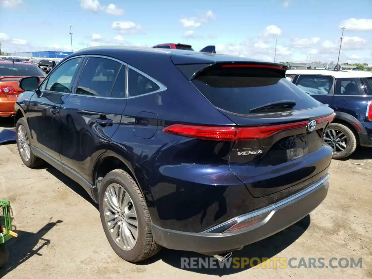 3 Photograph of a damaged car JTEAAAAH1MJ015369 TOYOTA VENZA 2021