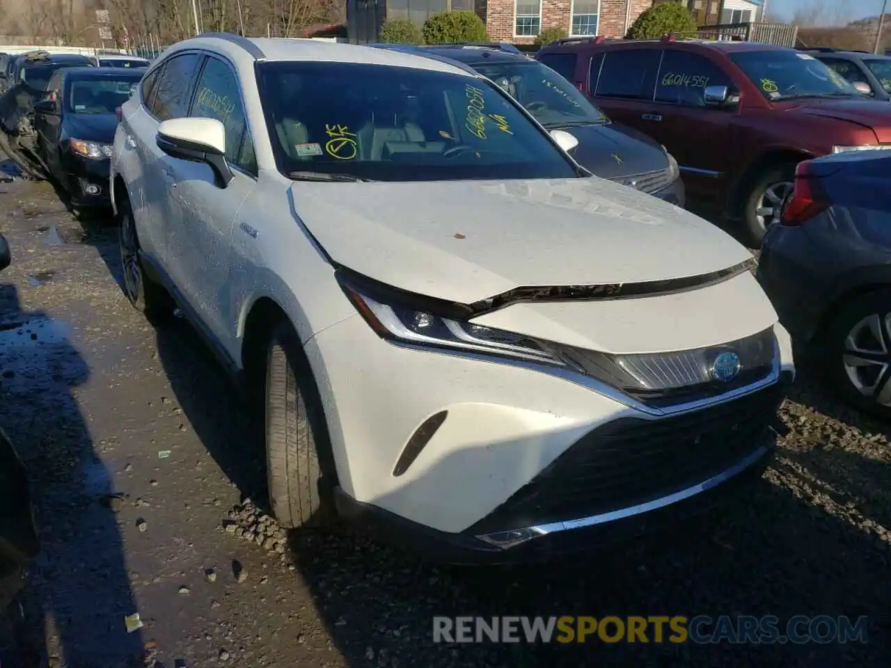 1 Photograph of a damaged car JTEAAAAH1MJ016294 TOYOTA VENZA 2021