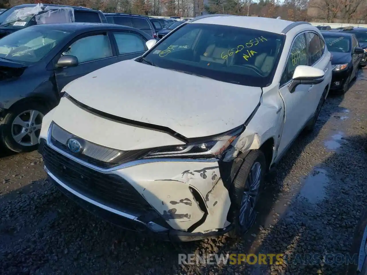 2 Photograph of a damaged car JTEAAAAH1MJ016294 TOYOTA VENZA 2021