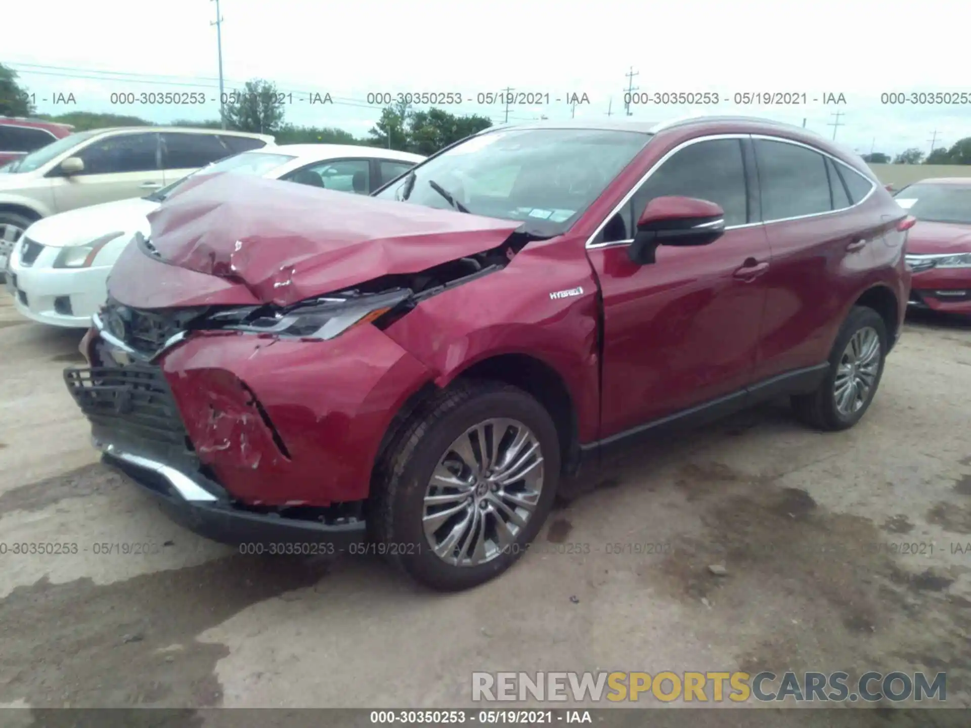 2 Photograph of a damaged car JTEAAAAH1MJ016960 TOYOTA VENZA 2021