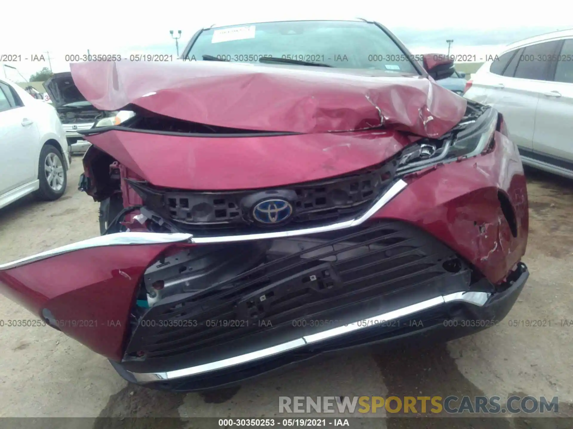 6 Photograph of a damaged car JTEAAAAH1MJ016960 TOYOTA VENZA 2021