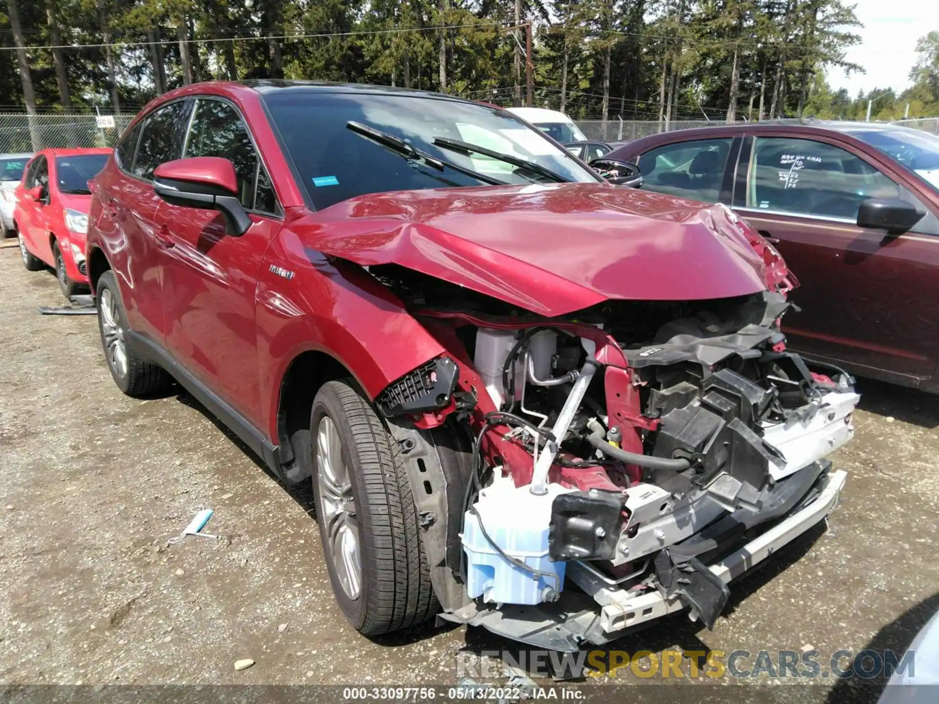 1 Photograph of a damaged car JTEAAAAH1MJ018983 TOYOTA VENZA 2021