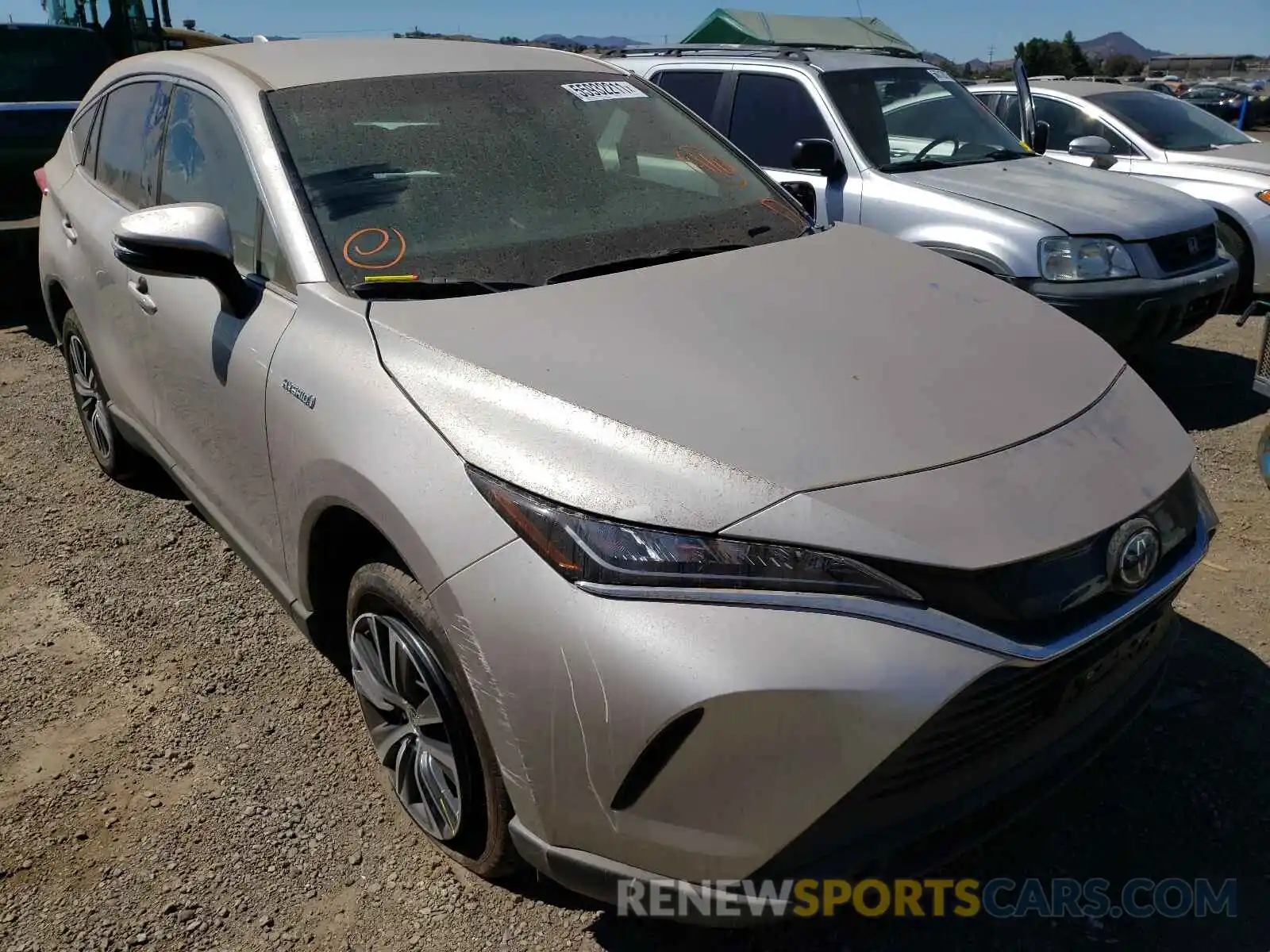 1 Photograph of a damaged car JTEAAAAH1MJ019129 TOYOTA VENZA 2021