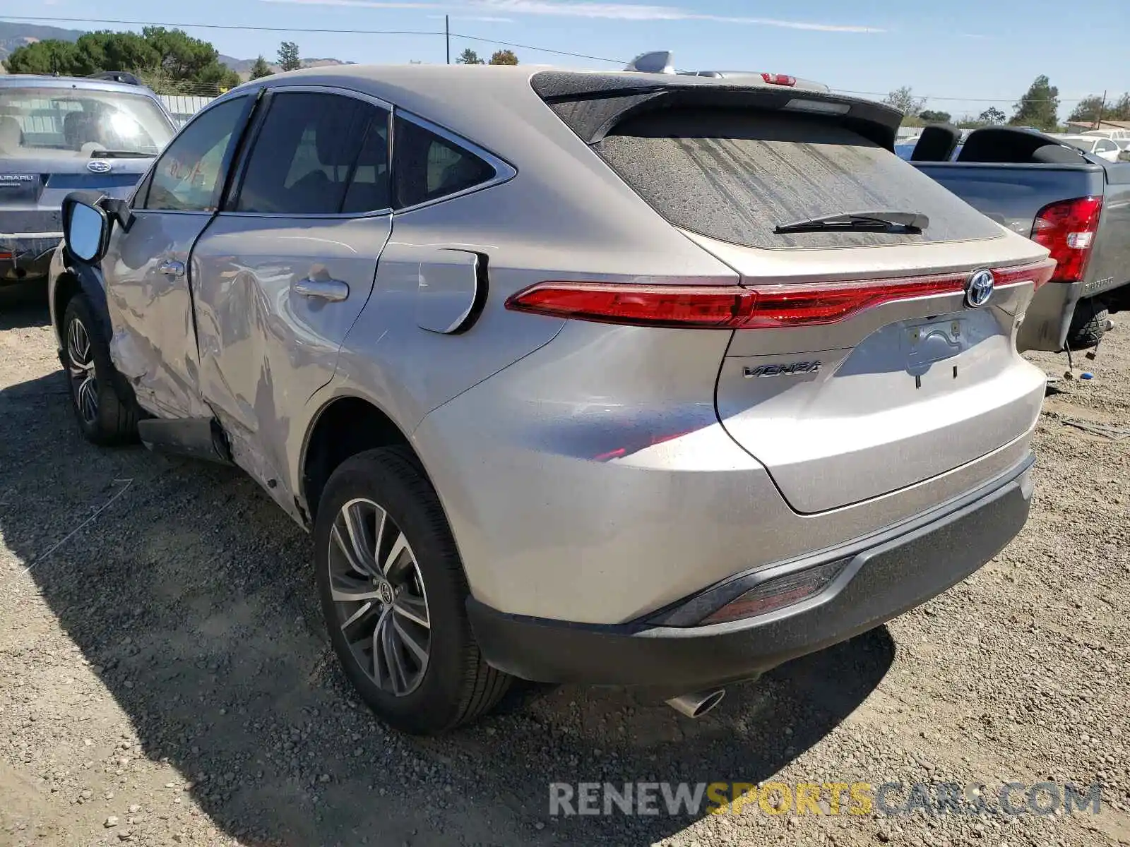 3 Photograph of a damaged car JTEAAAAH1MJ019129 TOYOTA VENZA 2021