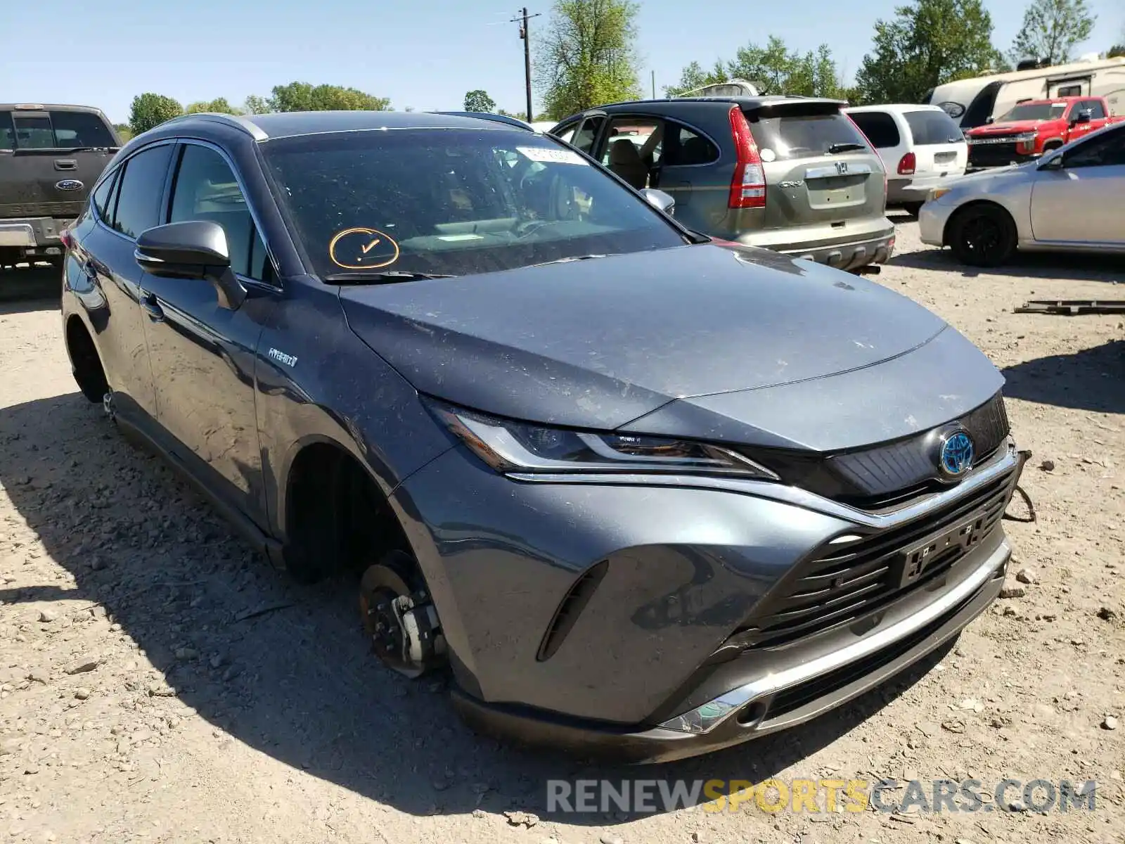 1 Photograph of a damaged car JTEAAAAH1MJ019700 TOYOTA VENZA 2021