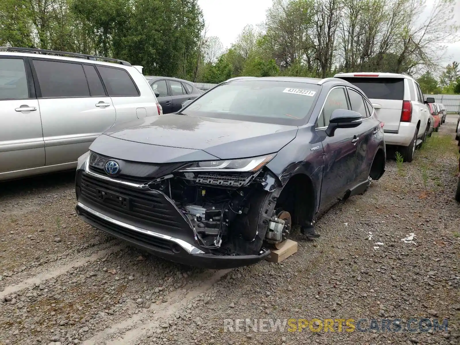 2 Photograph of a damaged car JTEAAAAH1MJ019700 TOYOTA VENZA 2021