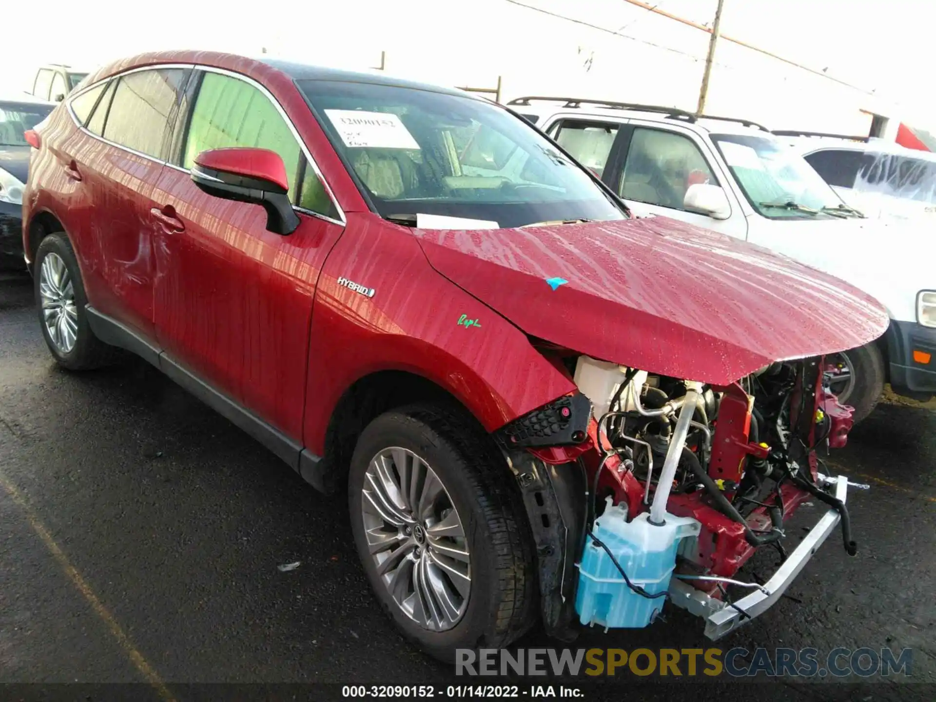 1 Photograph of a damaged car JTEAAAAH1MJ020118 TOYOTA VENZA 2021