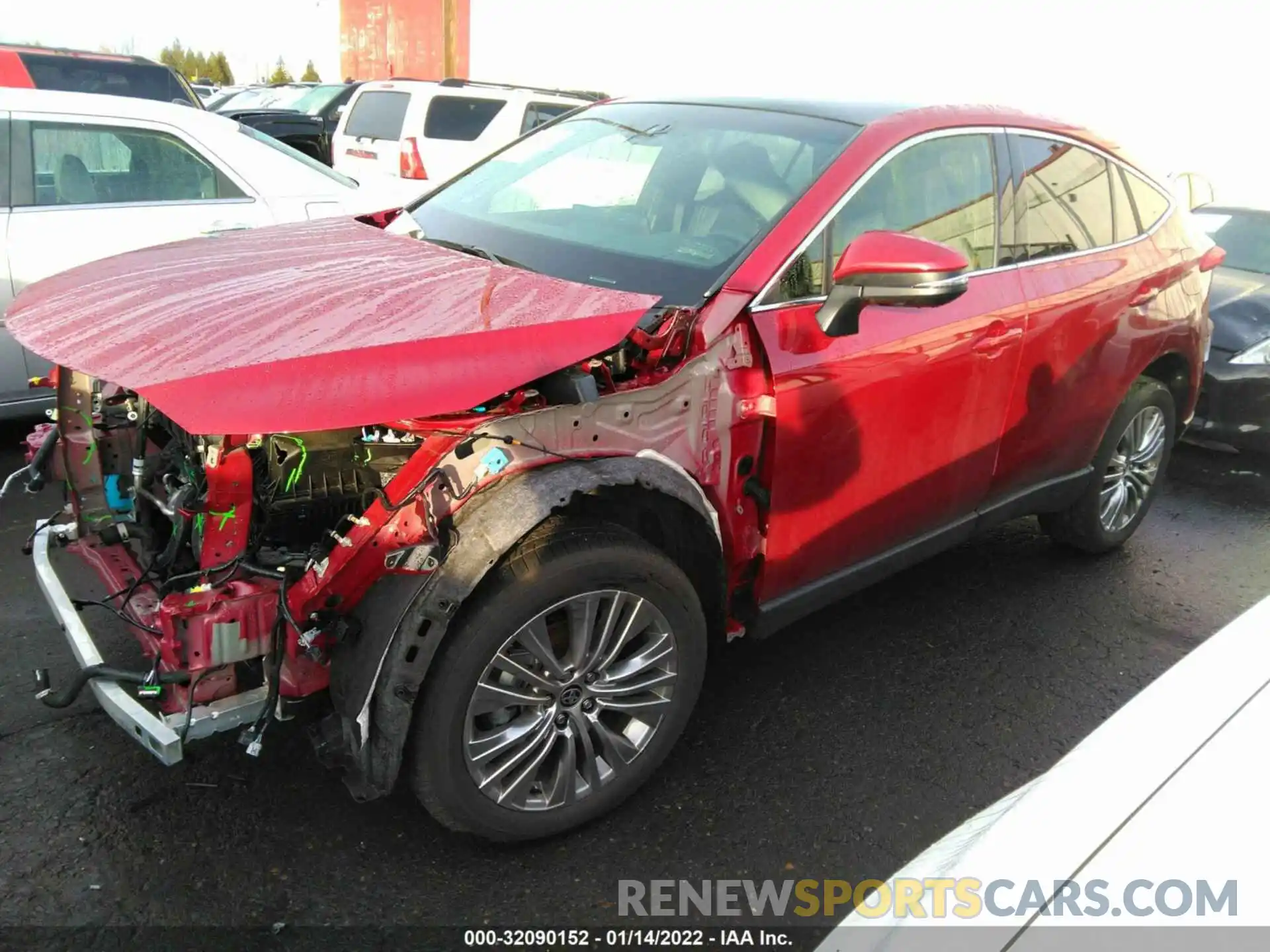 2 Photograph of a damaged car JTEAAAAH1MJ020118 TOYOTA VENZA 2021