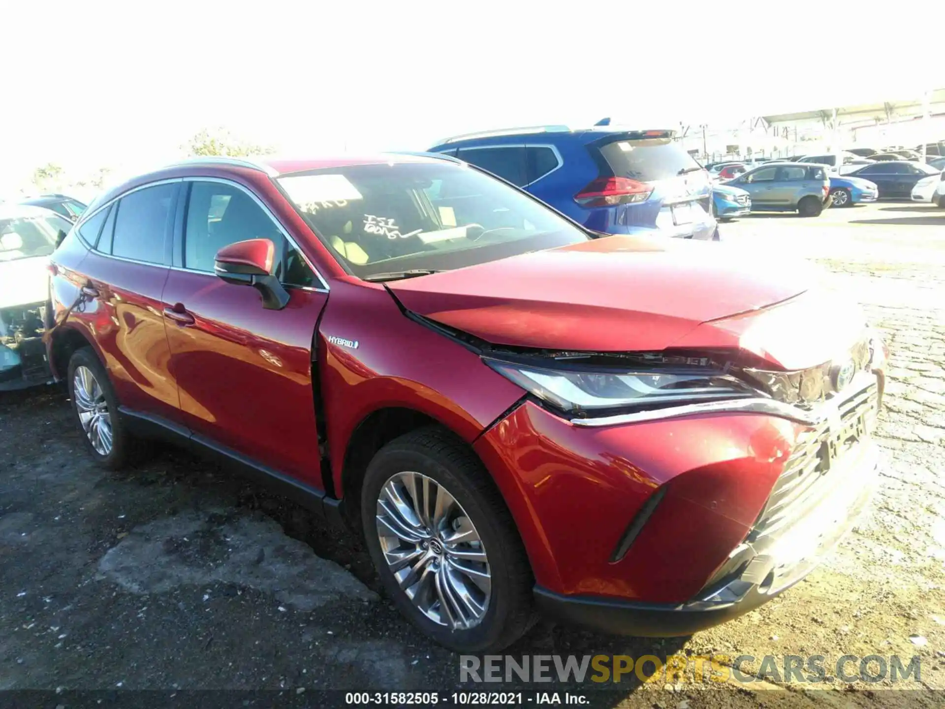 1 Photograph of a damaged car JTEAAAAH1MJ020409 TOYOTA VENZA 2021