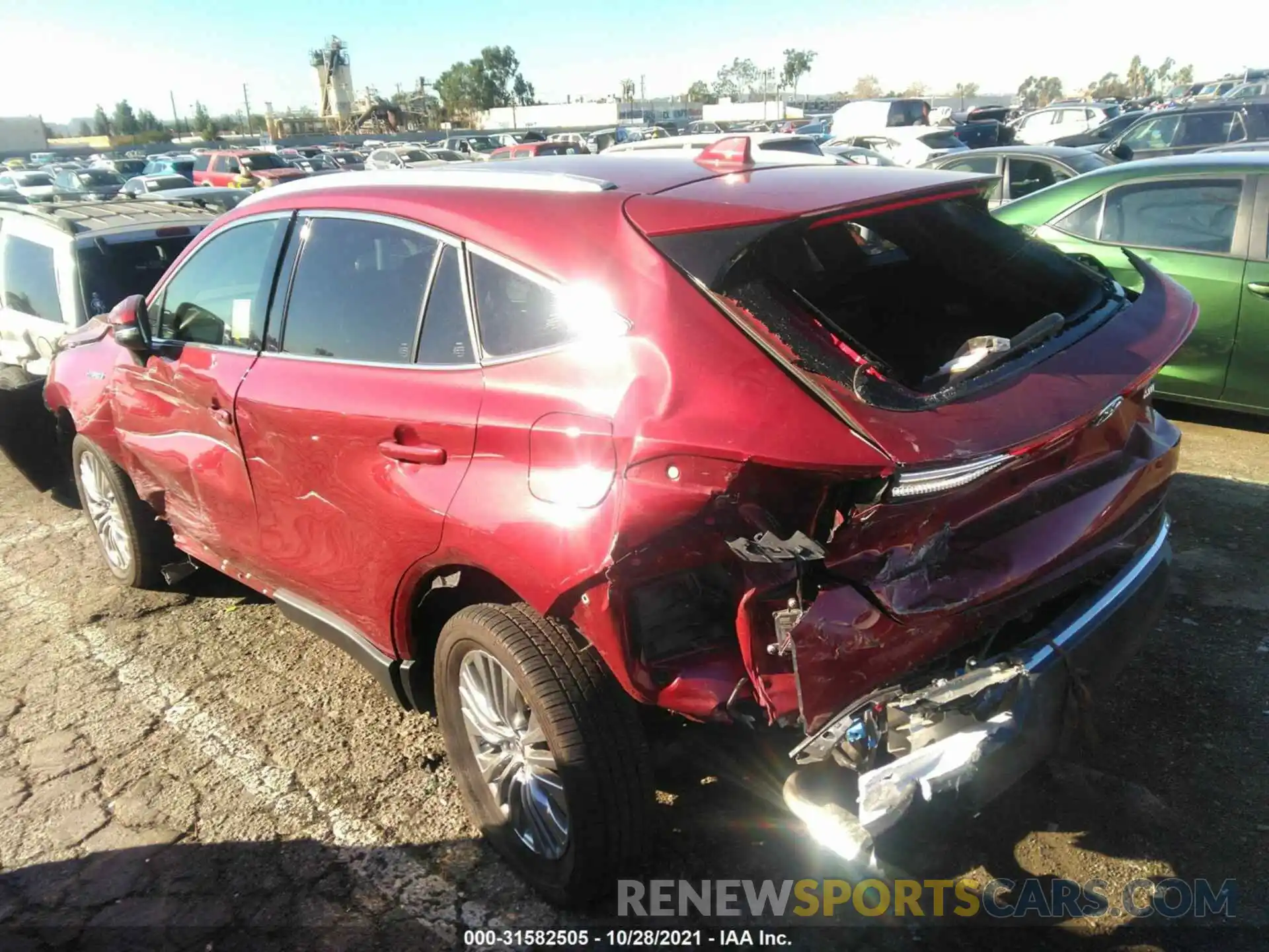 3 Photograph of a damaged car JTEAAAAH1MJ020409 TOYOTA VENZA 2021