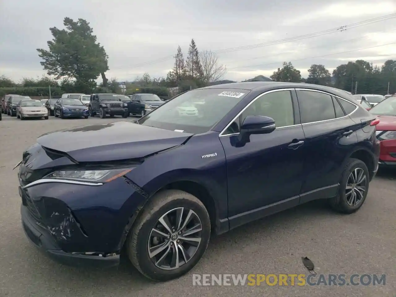 1 Photograph of a damaged car JTEAAAAH1MJ020989 TOYOTA VENZA 2021