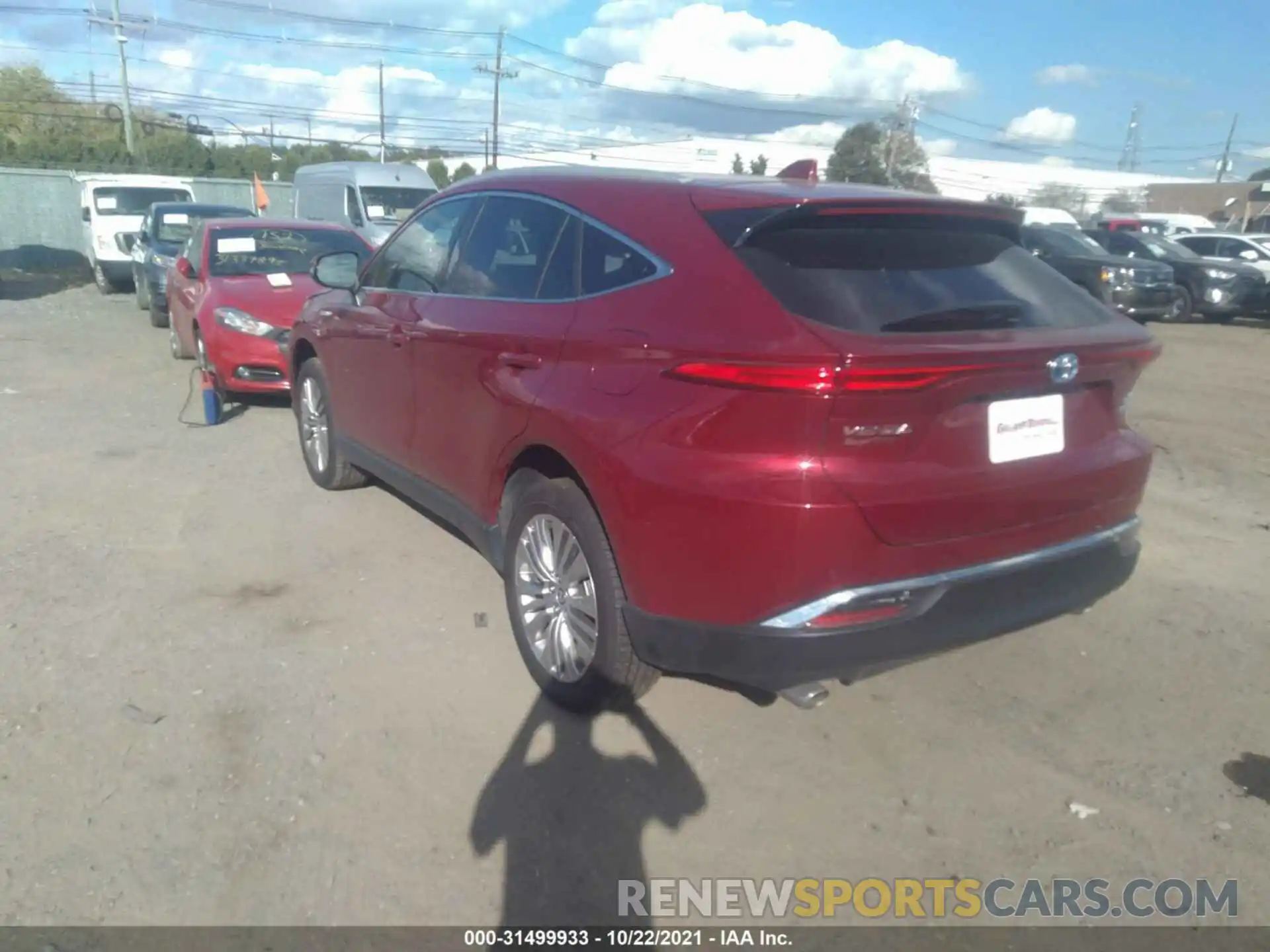 3 Photograph of a damaged car JTEAAAAH1MJ021348 TOYOTA VENZA 2021