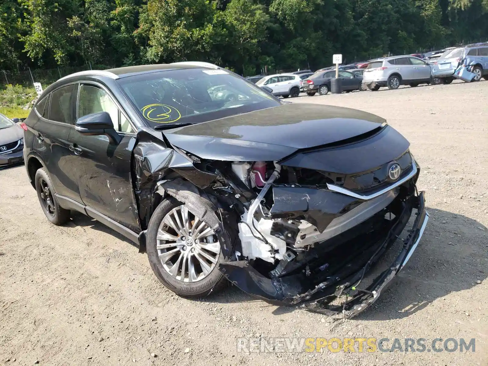 1 Photograph of a damaged car JTEAAAAH1MJ021463 TOYOTA VENZA 2021