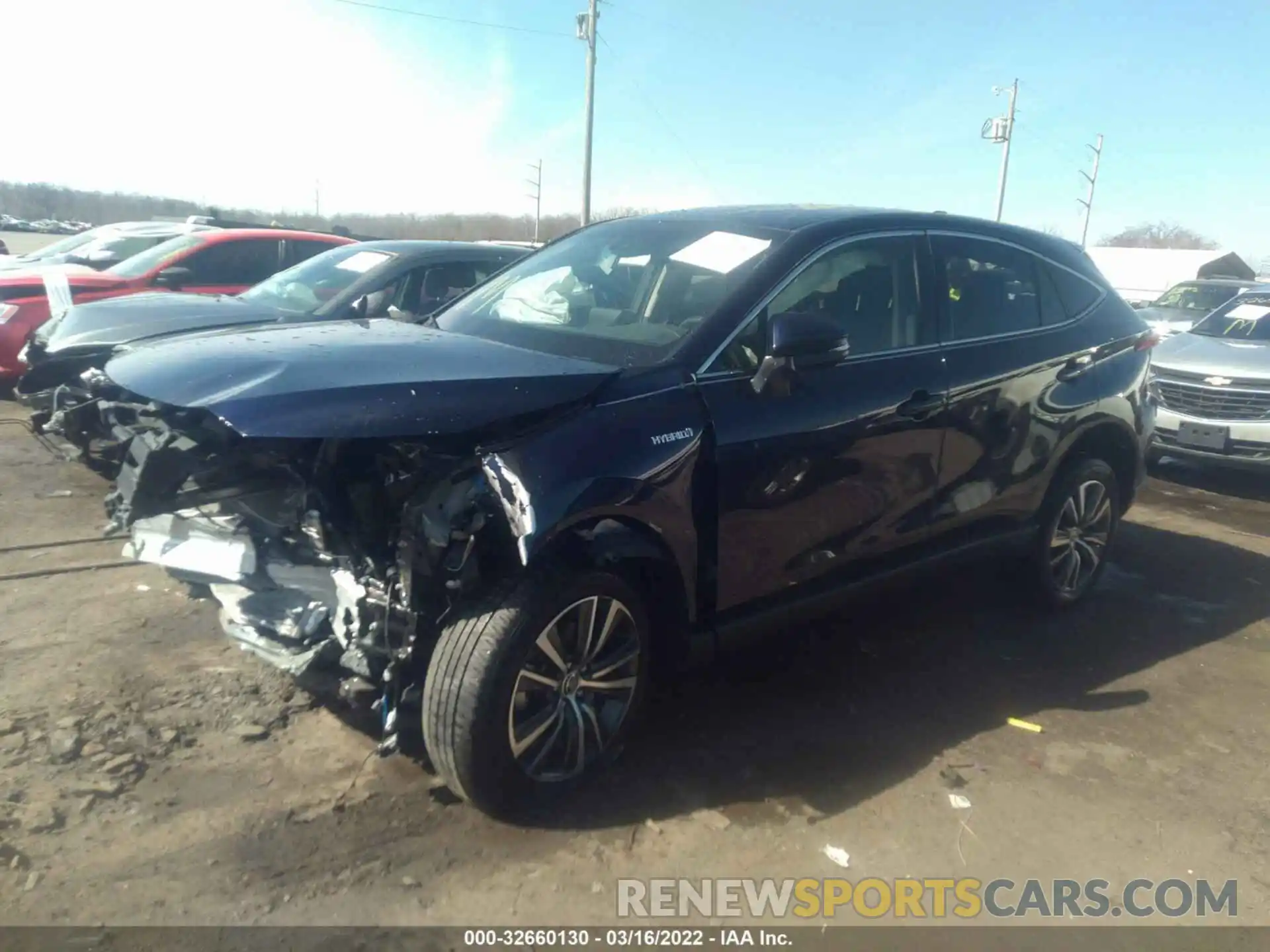 2 Photograph of a damaged car JTEAAAAH1MJ022368 TOYOTA VENZA 2021