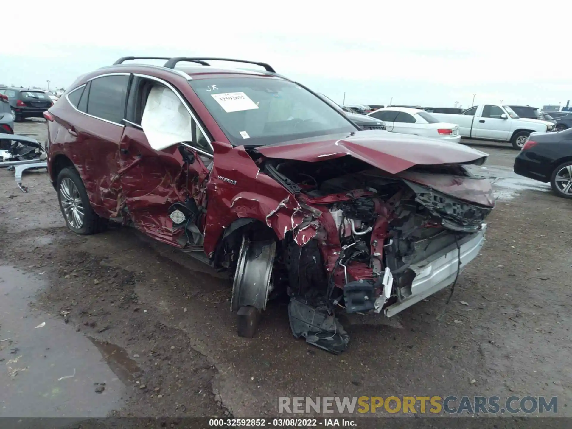 1 Photograph of a damaged car JTEAAAAH1MJ025626 TOYOTA VENZA 2021