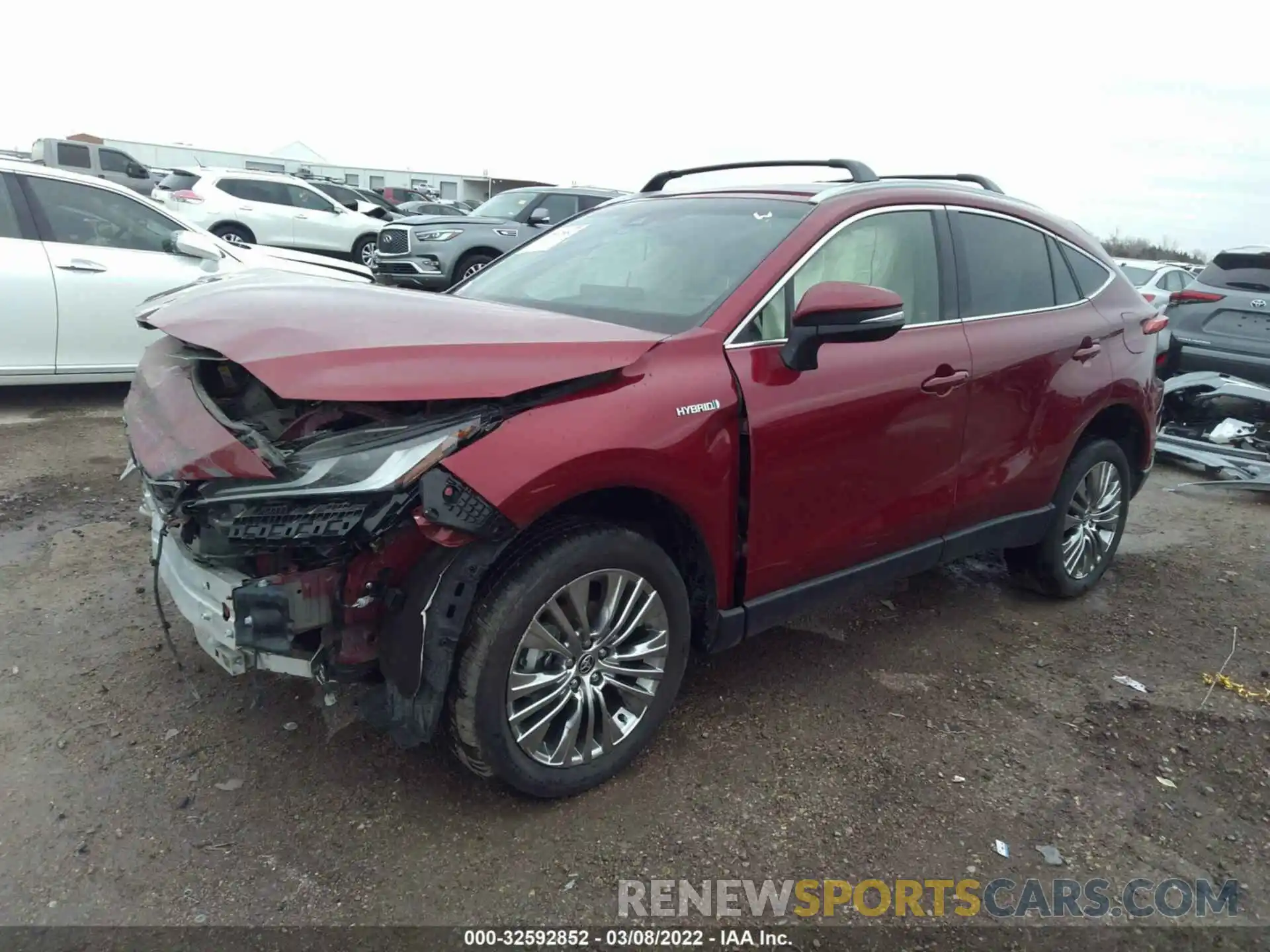 2 Photograph of a damaged car JTEAAAAH1MJ025626 TOYOTA VENZA 2021