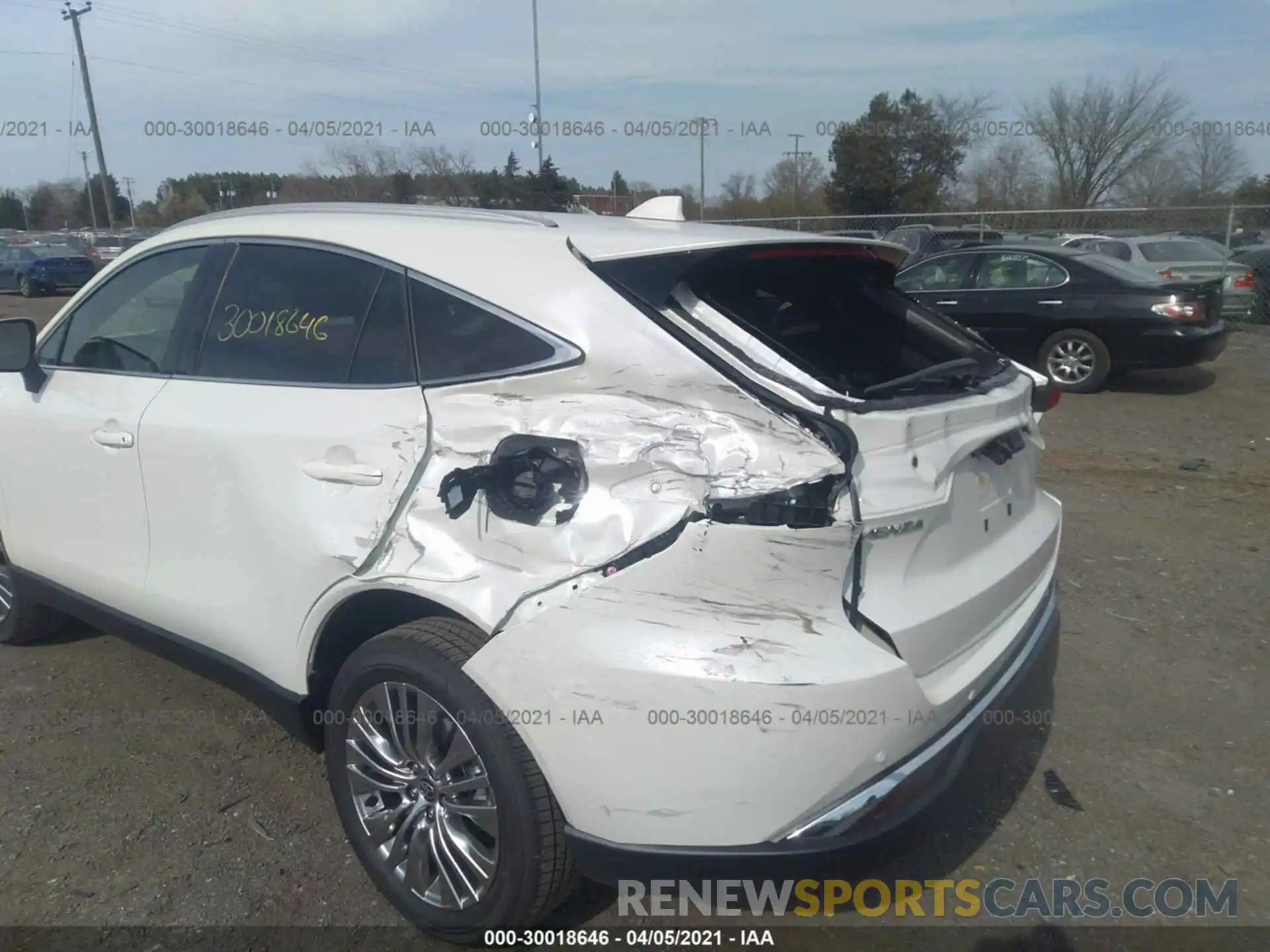 6 Photograph of a damaged car JTEAAAAH1MJ027327 TOYOTA VENZA 2021