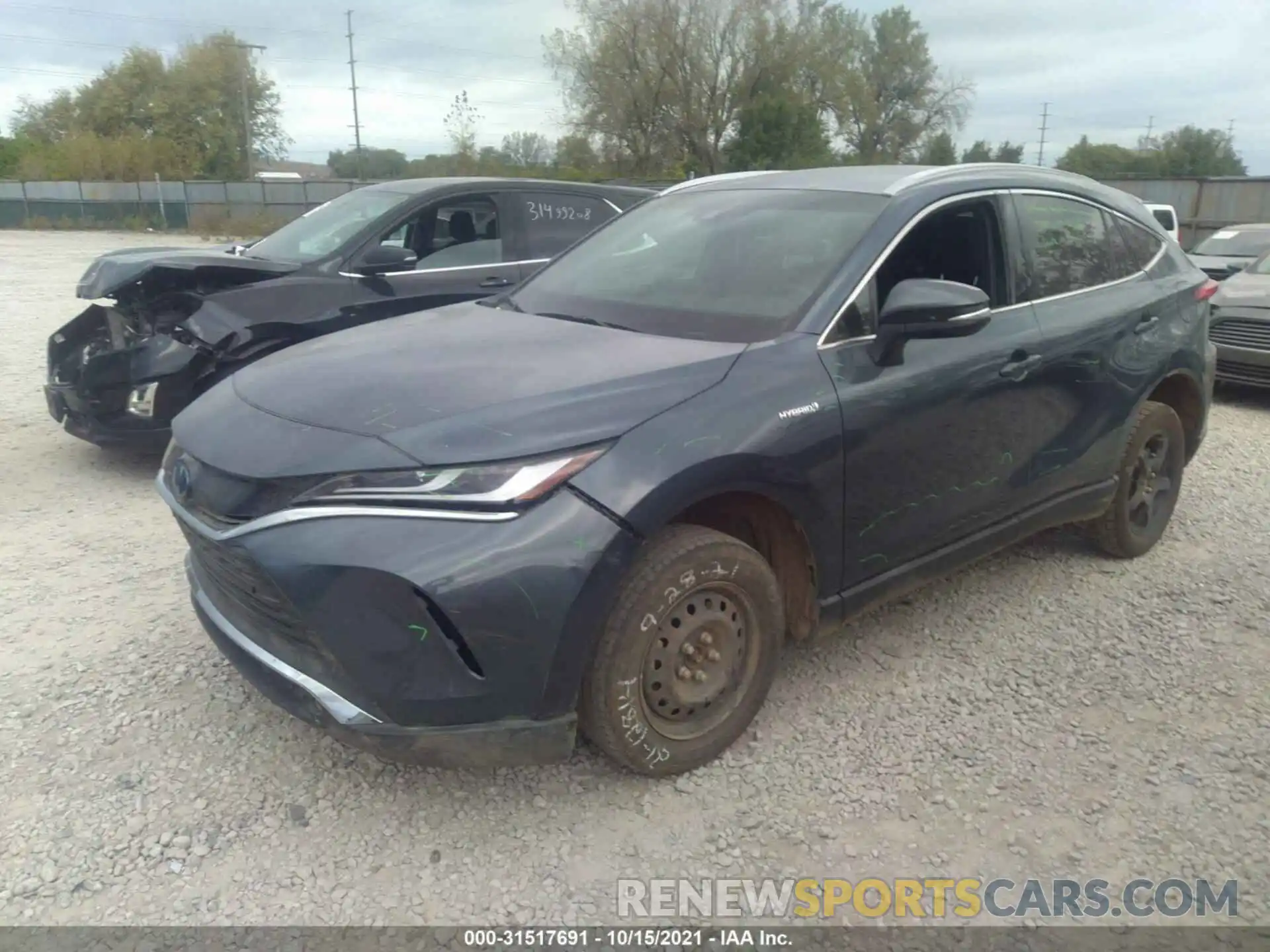 2 Photograph of a damaged car JTEAAAAH1MJ029918 TOYOTA VENZA 2021