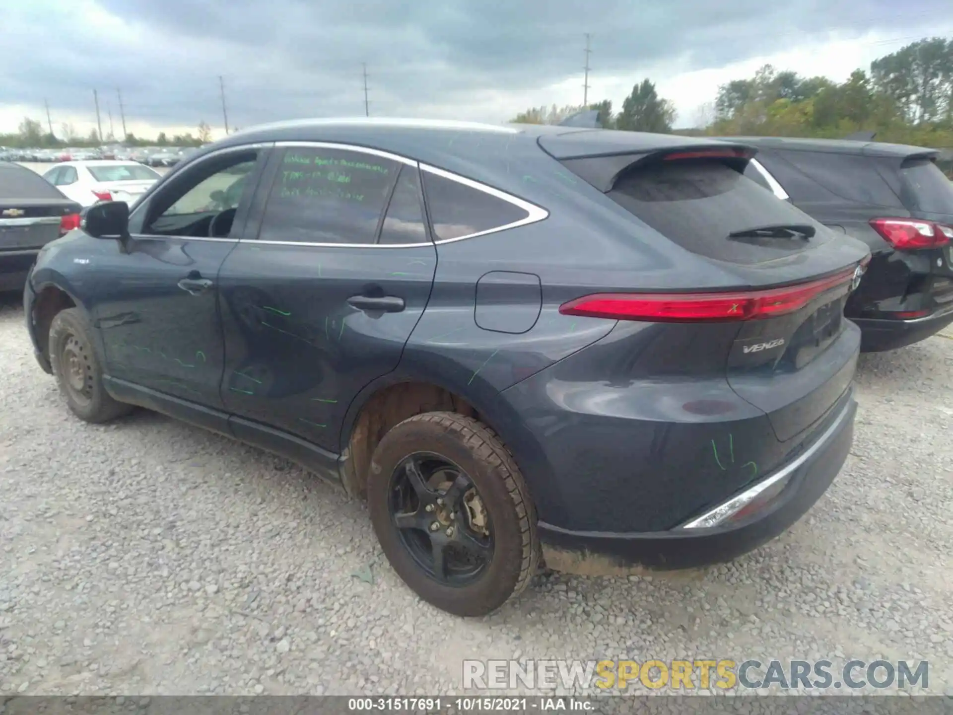 3 Photograph of a damaged car JTEAAAAH1MJ029918 TOYOTA VENZA 2021